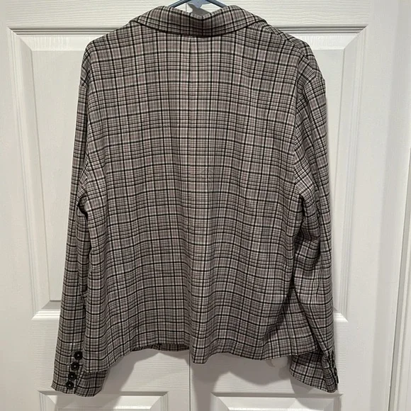 Free People We The Free Cali Plaid Blazer - Picture 8 of 8